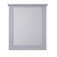 SCREEN-ROLLO| Grau, 90 cm x 180 cm - Grau, Kunststoff (90/180cm) - STORESDECO