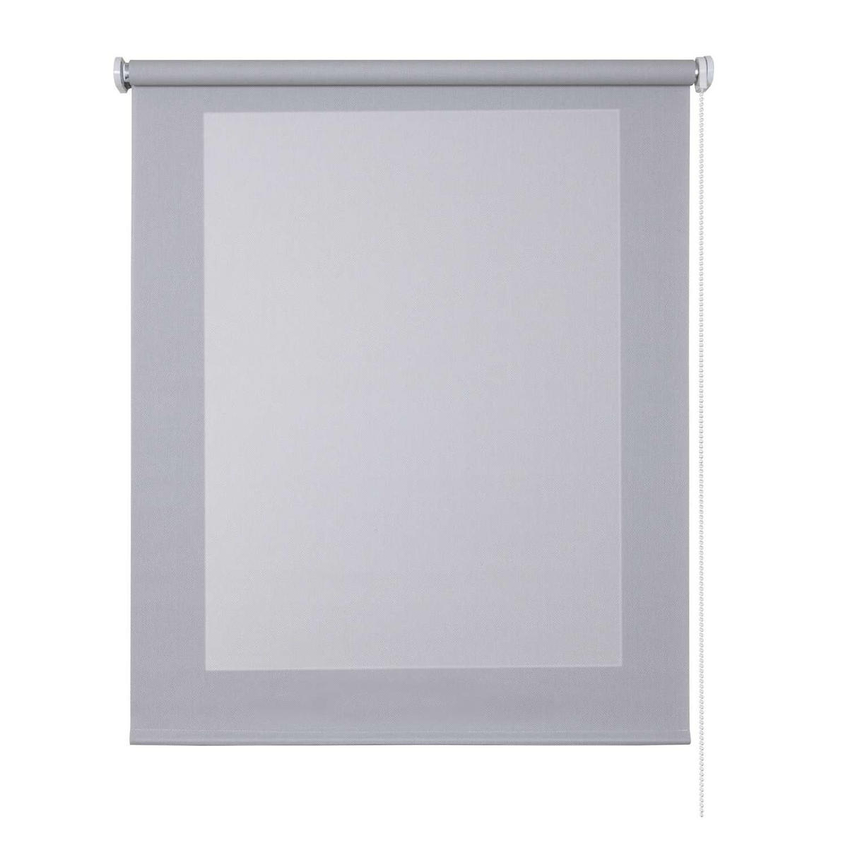 SCREEN-ROLLO| Grau, 90 cm x 180 cm - Grau, Kunststoff (90/180cm) - STORESDECO