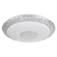 LED DECKENLEUCHTE Kristalloptik Weiß - Weiß, Metall (50/50/10cm)