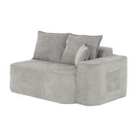 RÉCAMIERE DE-34641 rechts ohne Montage Grau - Grau, Textil (95/65/150cm) - ComfortXL