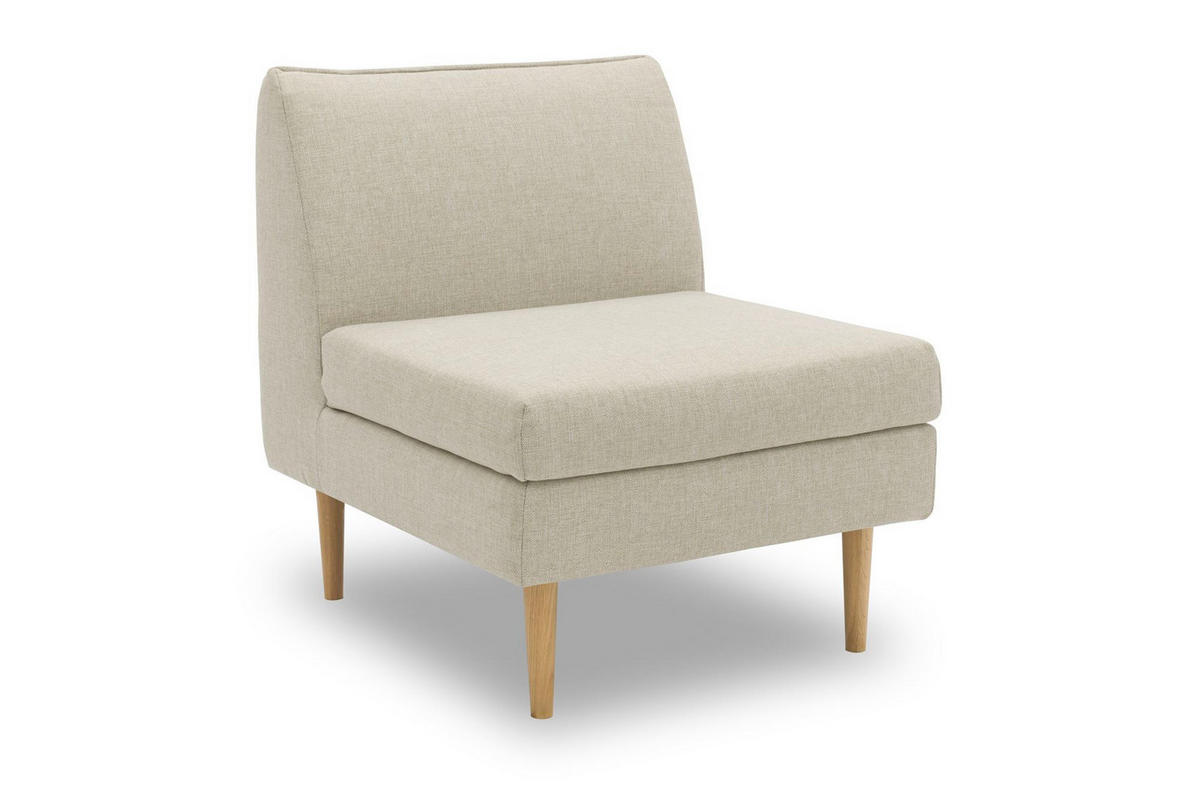 GARTENLOUNGE-SESSEL Braelyn 70x82x82 mit Outdoorbezug in sand - Sandfarben, Kunststoff (82/82/70cm) - 58aufmkessel