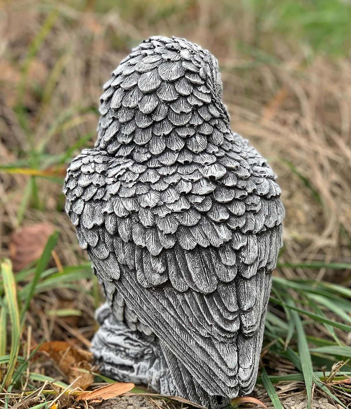 STEINFIGUR Schneeeule frostfest Steinguss - Grau, Stein (12/21/14cm) - stoneandstyle