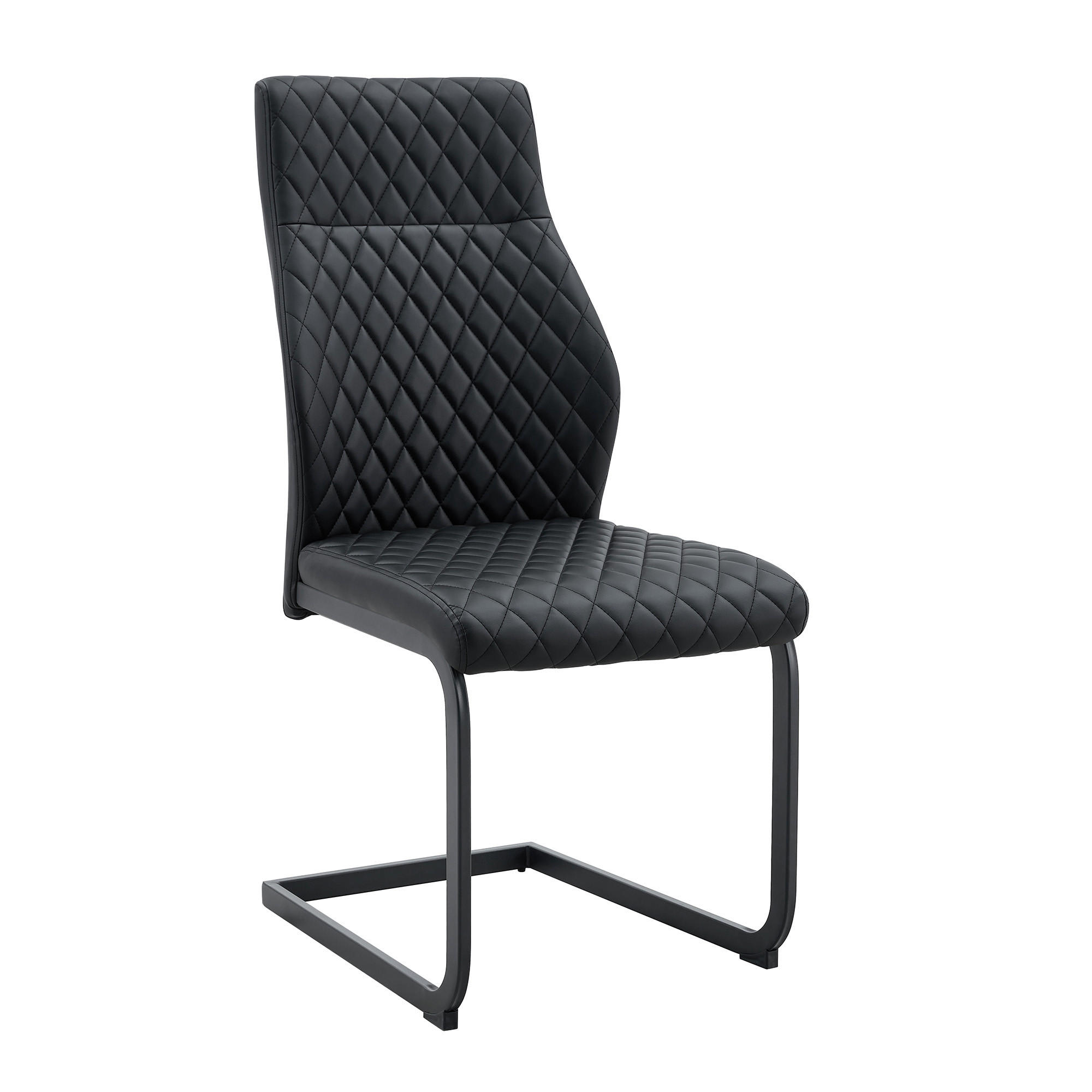 SCHWINGSTUHL DE-36569 2er-Set mit PU-Bezug und Metallrahmen Schwarz - Schwarz, Metall (63/100/43cm) - ComfortXL