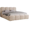 POLSTERBETT 180x200 cm Zenna Boucle mit Bettkasten, Lattenrost, Beige - Beige, Holz/Textil (180/200cm) - Emporius