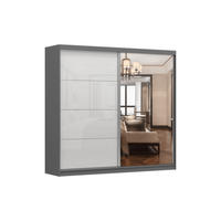 SCHIEBETÜRENSCHRANK - Ben 35s (Graphit, 233 cm) - Graphitfarben, Holzwerkstoff (233/218/61cm) - Möblo