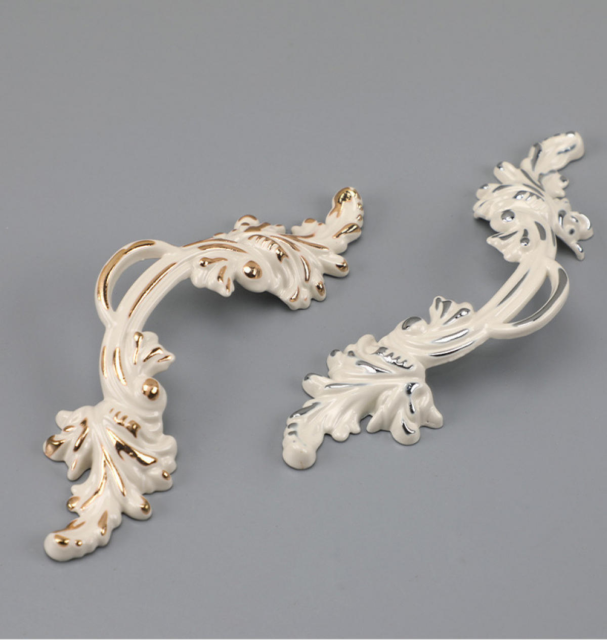 SCHRANKKNOPF Weiß 4er-Set 64 mm - Weiß, Metall (3.2/2.5/13.4cm)