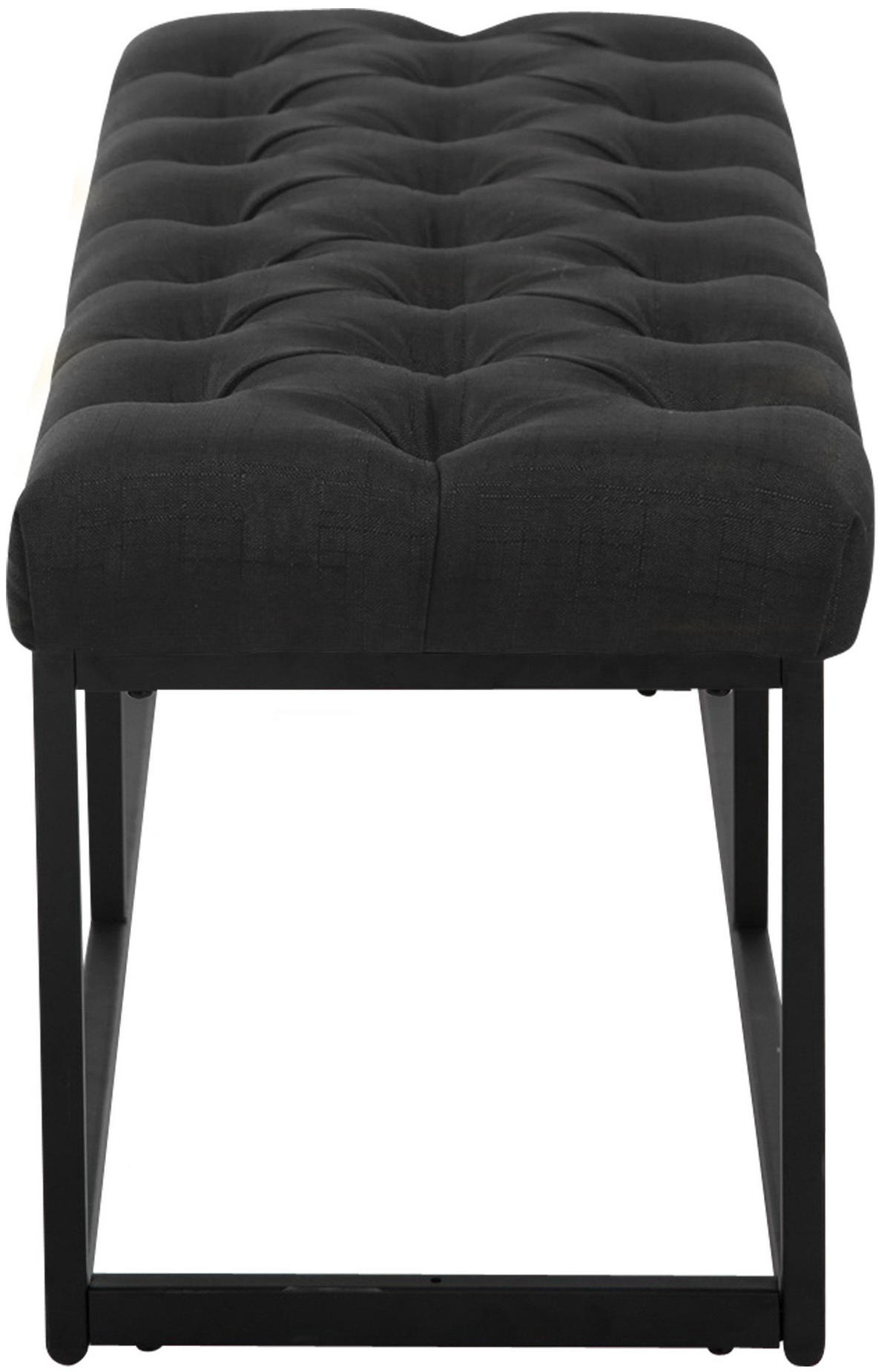 SITZBANK Mexico Stoff Schwarz - Schwarz, Textil (120/46/38cm) - DELUKE