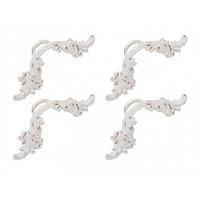 SCHRANKKNOPF Weiß 4er-Set 64 mm - Weiß, Metall (3.2/2.5/13.4cm)