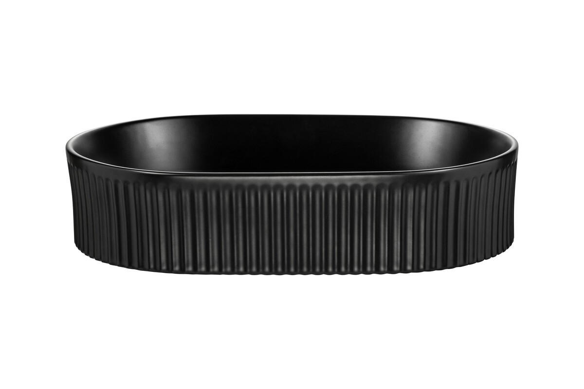 AUFSATZWASCHBECKEN 48 cm - BEYOND 5 BM290 in Schwarz/Matt - Schwarz, Keramik (48/11/32.5cm)