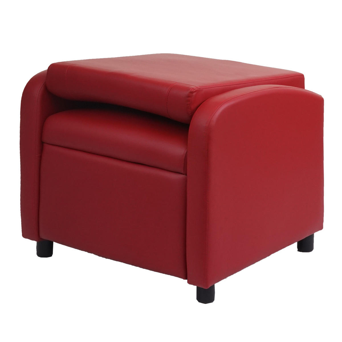 RELAXSESSEL Rot - Rot, Textil (70/99/75cm) - MCW