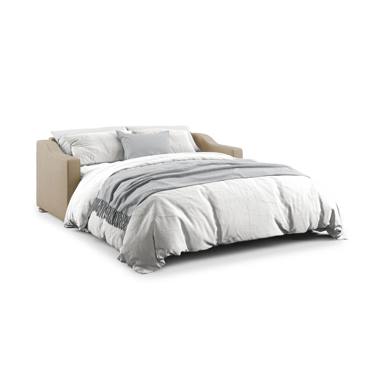 SCHLAFSOFA Amber - Beige, Textil (191/100/98cm) - Divani.store