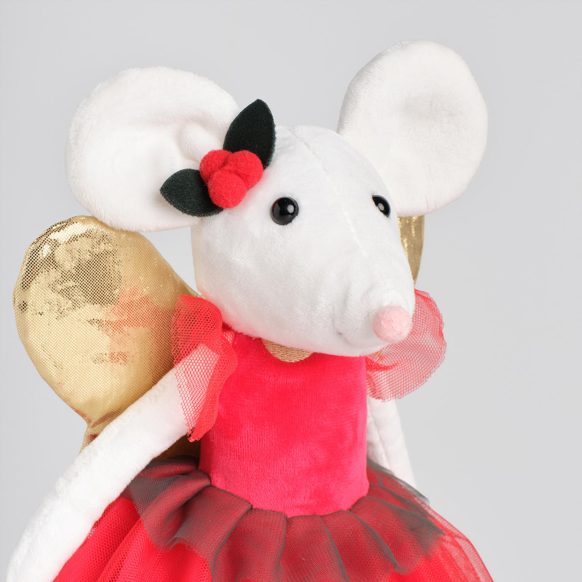 KUSCHELTIER Weihnachten Mysia, 40x13x6cm - Dunkelrot, Textil (6/40/13cm) - home&you