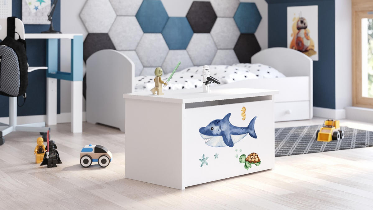 SPIELZEUGTRUHE Daria - Weiß, Holzwerkstoff (73/40cm) - RAUMHIRSCH FURNITURE