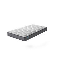 MEMORY-SCHAUM-MATRATZE 90/190 cm, Höhe ca.: 20 cm, Formschaum und Federn - Multicolor, Metall (90/190cm) - TEENO