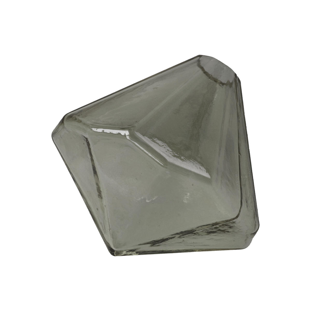 VASE Diamond grey, Glas, Grau, 12 cm - Grau, Glas (12cm) - Goebel