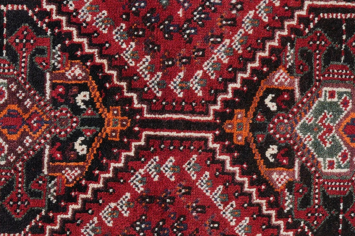 ORIENTTEPPICH handgeknüpft Gashgai Rot 151/107 cm Schurwolle - Rot, Textil (107/151cm) - Looma