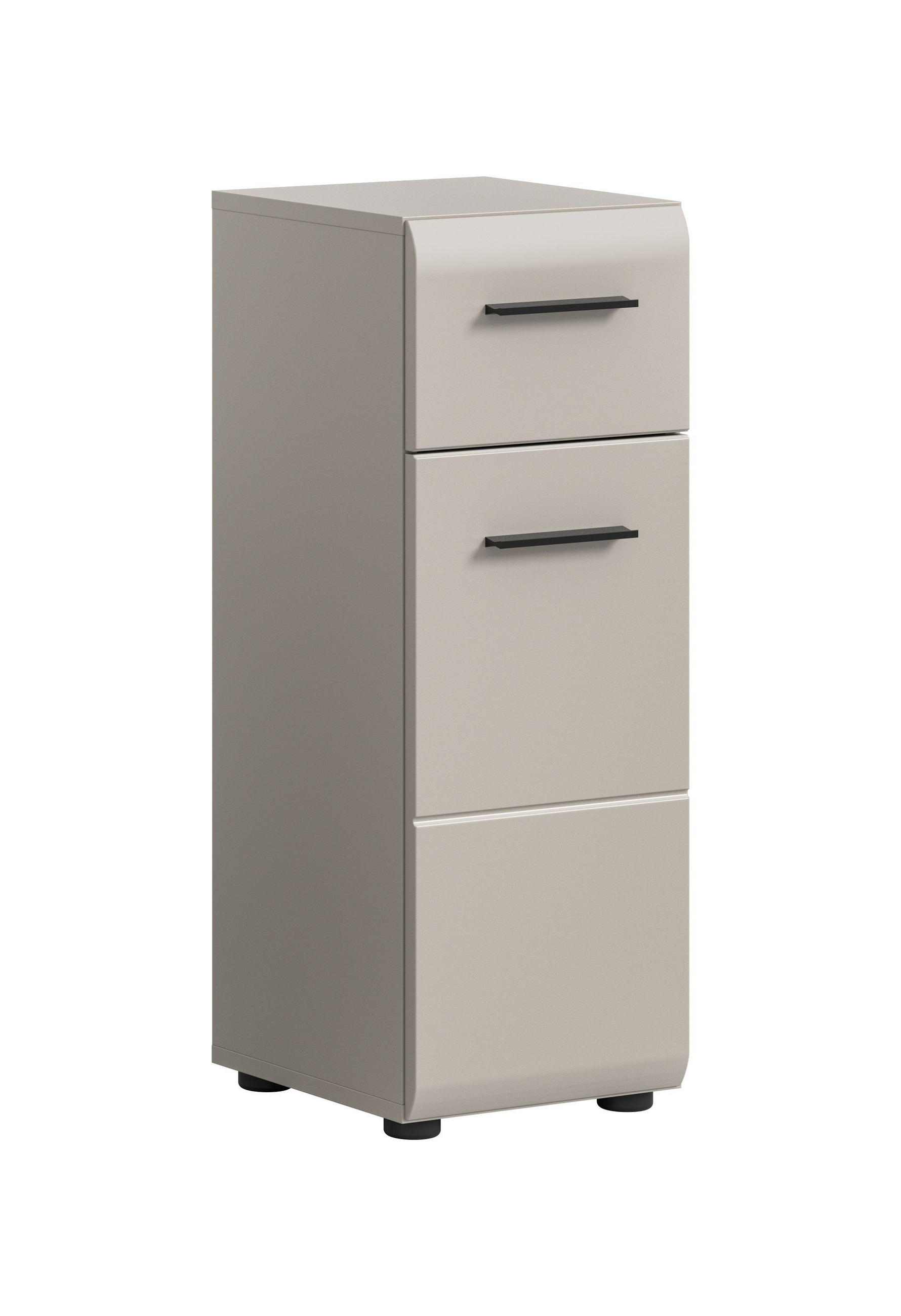 BADSCHRANK halbhoch Alba (B/H/T: ca. 30/80/30 cm) in Kaschmir/Kaschmir matt - Kaschmir, Holz (30/80/30cm)