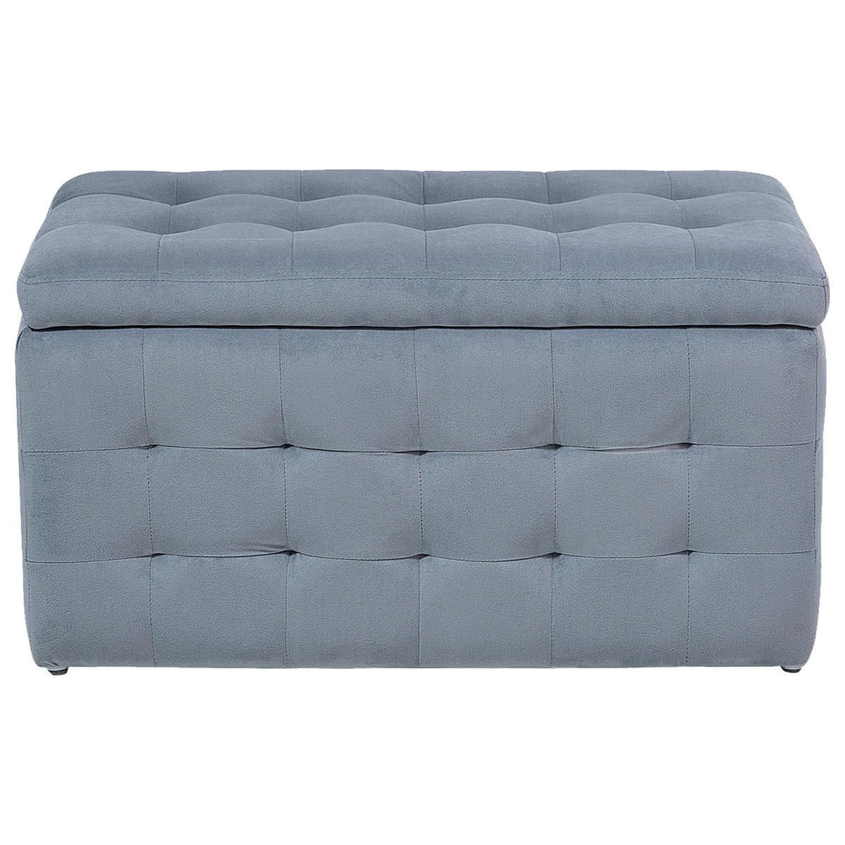 TRUHENBANK Michigan 42/72/40 cm - Grau, Textil (72/40/42cm) - Beliani