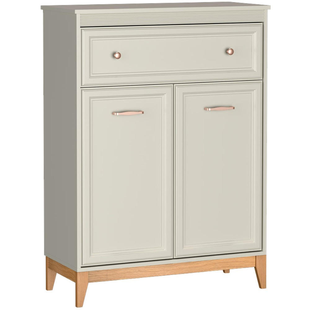 KOMMODE Charlott mit 1 Schublade und 2 Türen - Kaschmir/Eichefarben, Holz/Holzwerkstoff (92/125.5/40.5cm) - Beautysofa