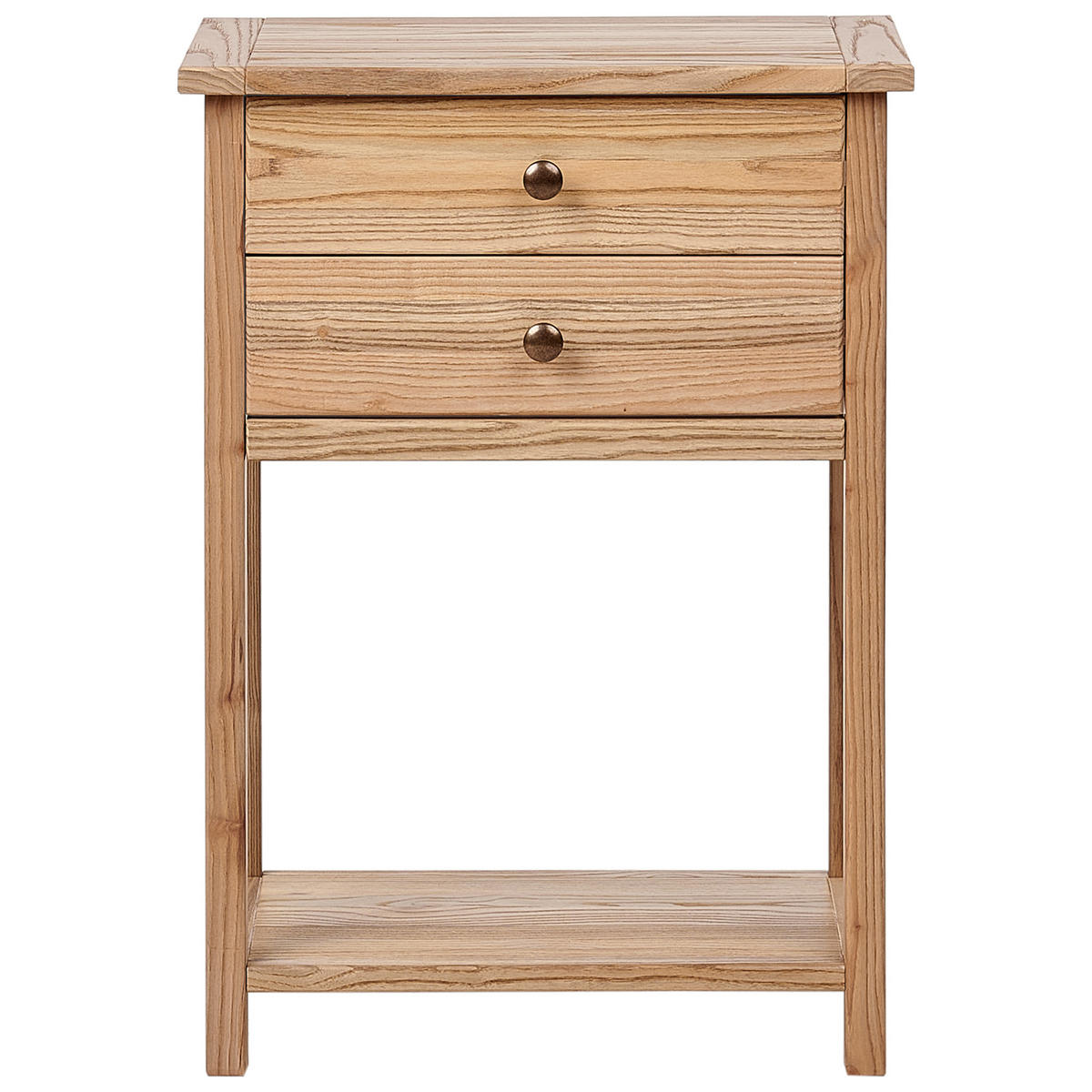 KONSOLENTISCH Sassafrasholz Braun Salton - Braun, Holz (53/74/31cm) - Beliani