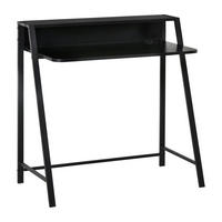 SCHREIBTISCH, MDF, Eisen, Schwarz - Schwarz, Kunststoff (84/45/85cm) - HOMCOM