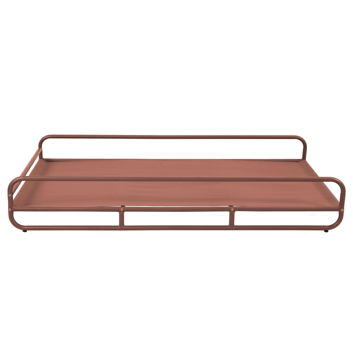 GESTELL für Chaiselongue, terrakotta - Braun, Metall (94/30/171cm) - Oviala