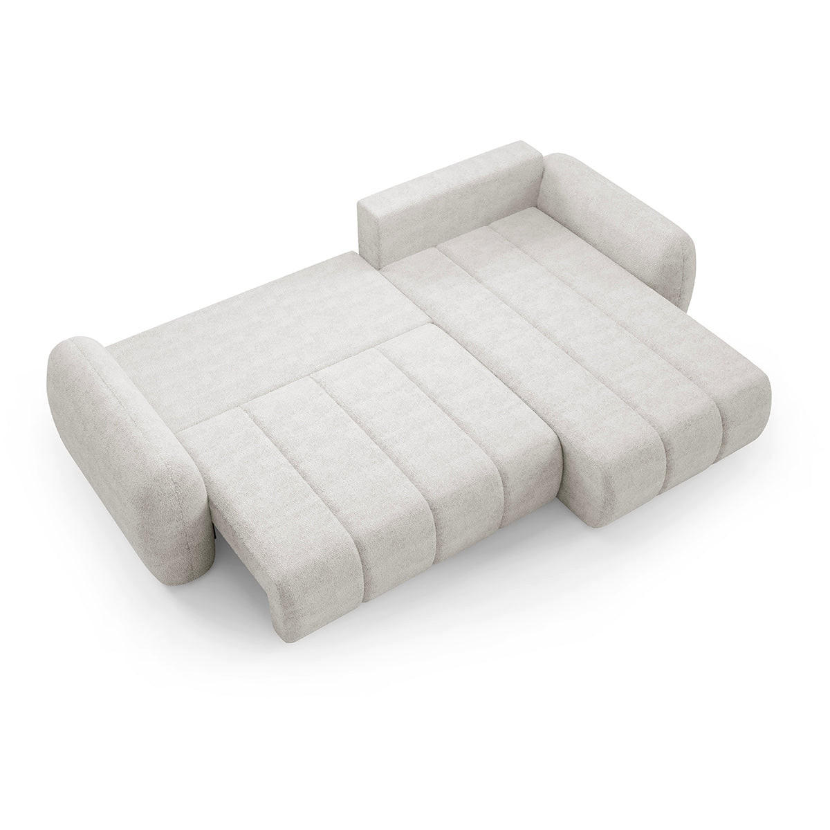 ECKSOFA Cesar 3 Sitzplätze Weiß - Weiß, Holz (304/190cm) - Petits-meubles