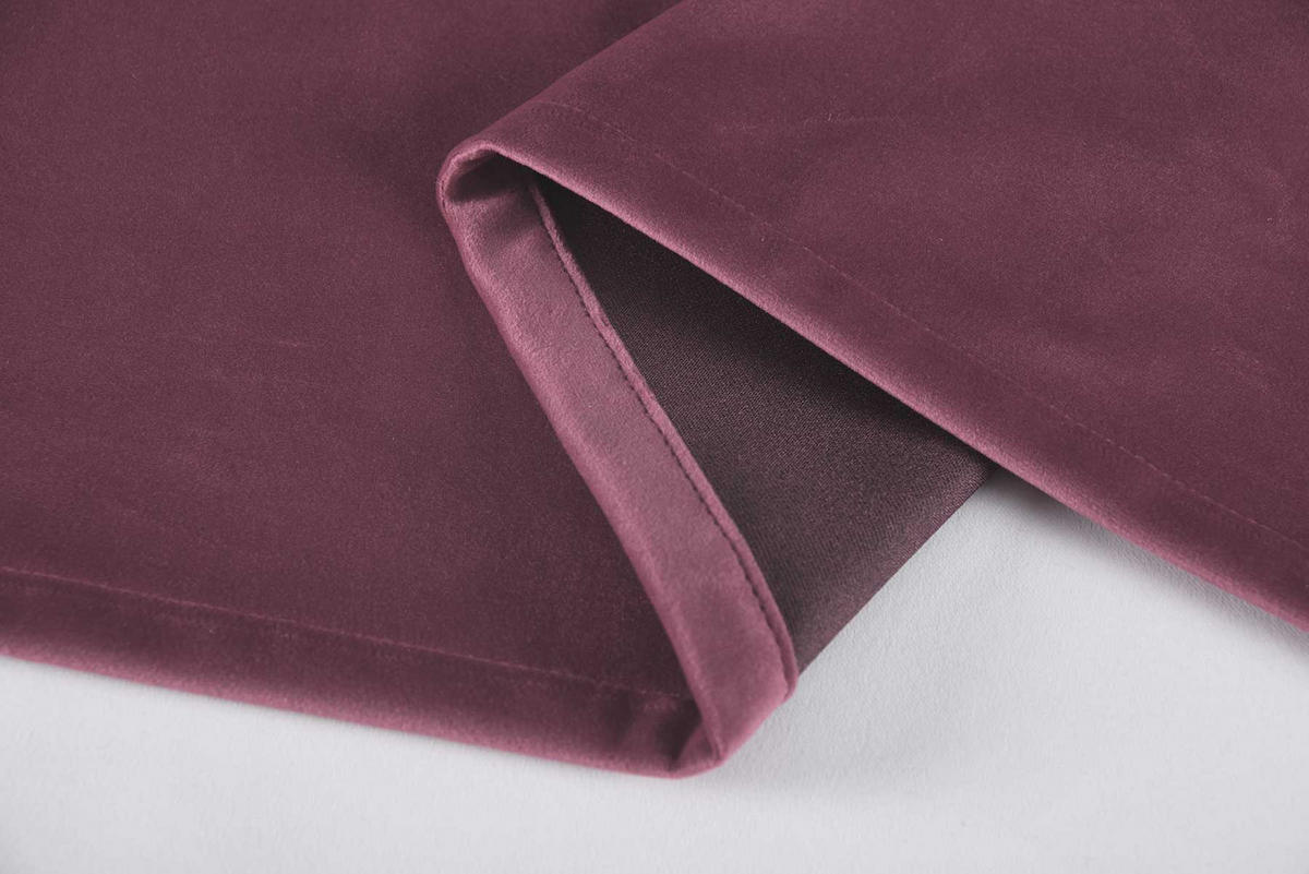 VORHANG 2ER SET MILANO HxB 280x135 cm Altrosa - Rosa, Textil (135/280cm) - Gardinenbox