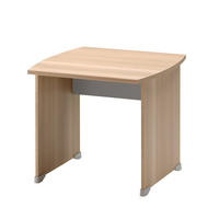 SCHREIBTISCH mit Gleitern L80 cm - Französische Herstellung - Apfelbaumfarben, Holzwerkstoff (80/80/74cm) - Calicosy