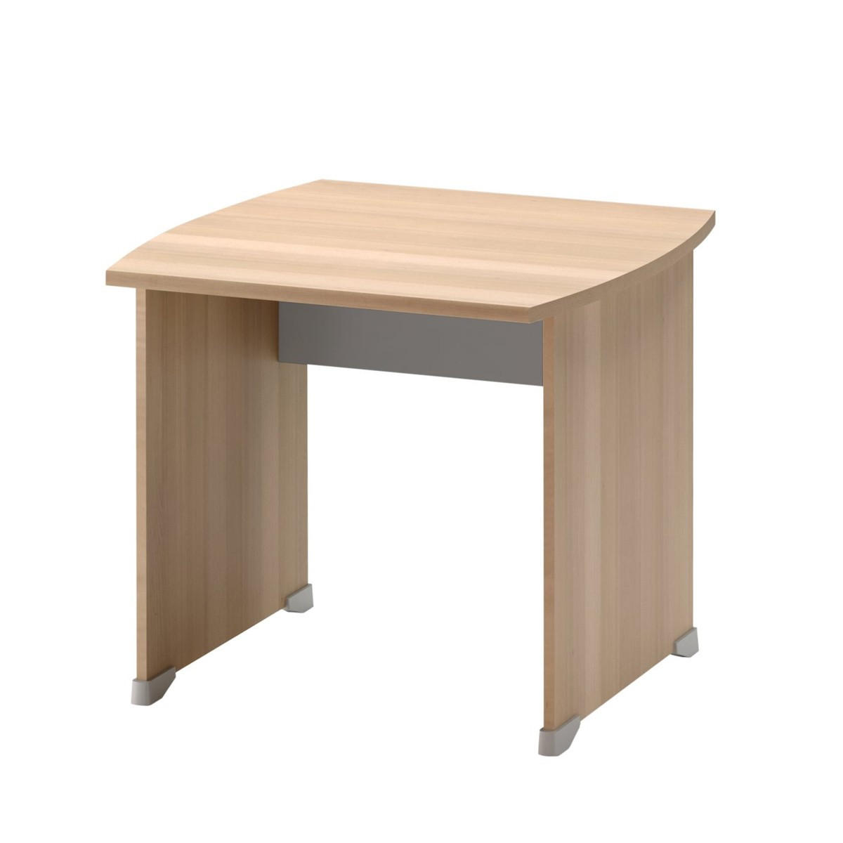 SCHREIBTISCH mit Gleitern L80 cm - Französische Herstellung - Apfelbaumfarben, Holzwerkstoff (80/80/74cm) - Calicosy
