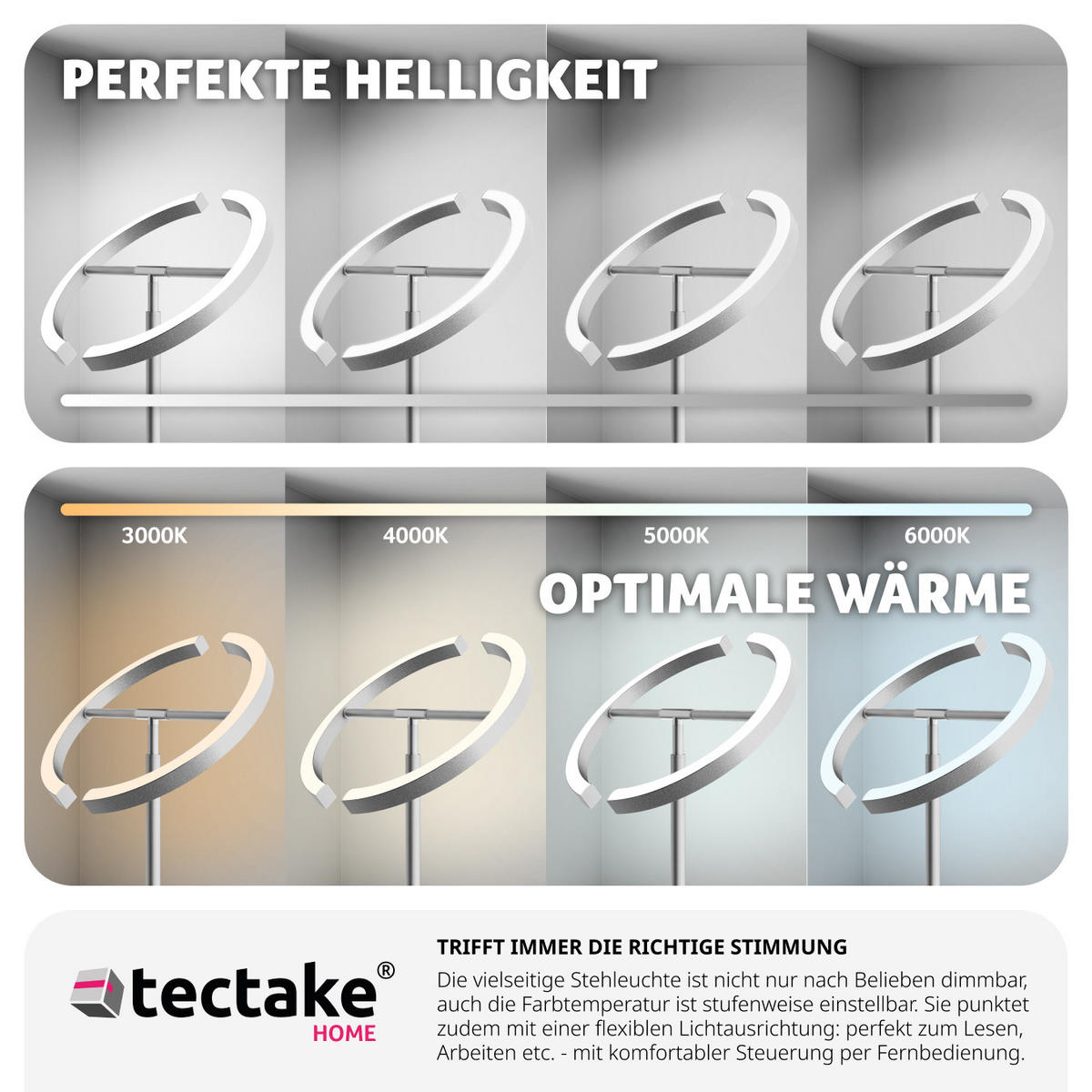 DECKENFLUTER Auralis,31,5 x 188 cm ,Nickel matt - Nickelfarben, Metall (31.5/31.5/188cm) - tectake