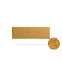 KOPFTEIL gepolstert ALMA Aqualine 170x50x5 cm - Senf - Moonia - Currygelb, Holz (170/5/50cm)