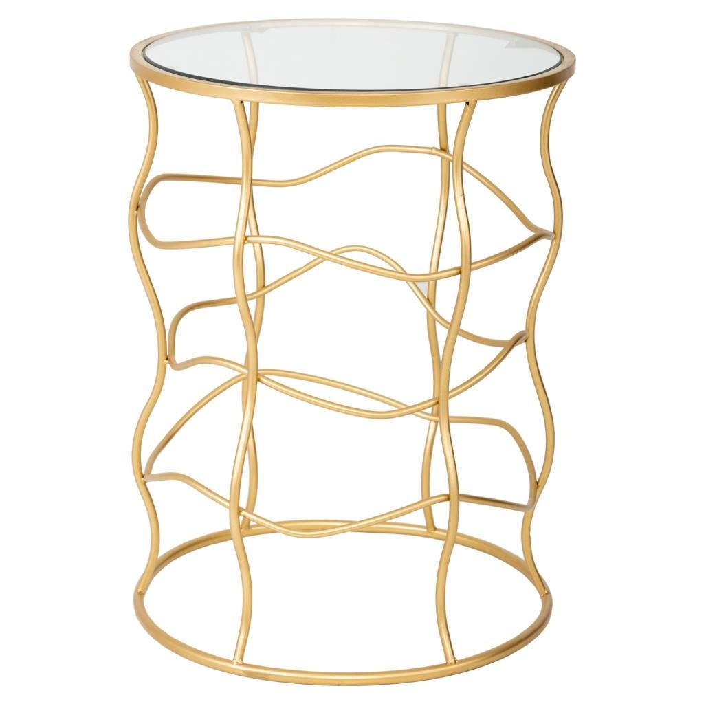 Wanderlust Tisch Gold 46x60x46 cm