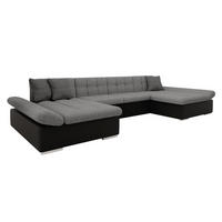 WOHNLANDSCHAFTEN Alia Lux - Chromfarben/Grau, Holz/Kunststoff (360/75/160cm) - MIRJAN24