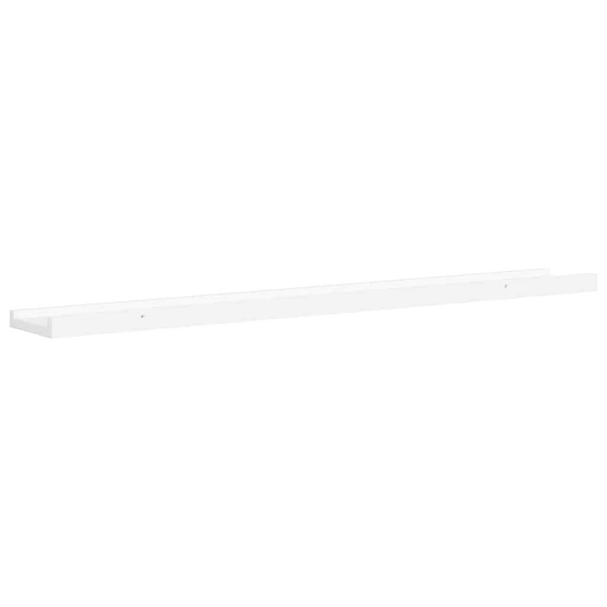 WANDREGALE 4er Set Weiss 80/9X3 Cm - Weiß, Holzwerkstoff (80/3/9cm) - vidaXL