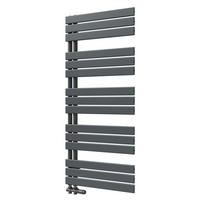 HEIZKÖRPER 132/60 cm Anthrazit Warmwasser aus Stahl 838 W mit Mittelanschluss G1/2" - Anthrazit, Metall (60/132/5.9cm) - S'AFIELINA