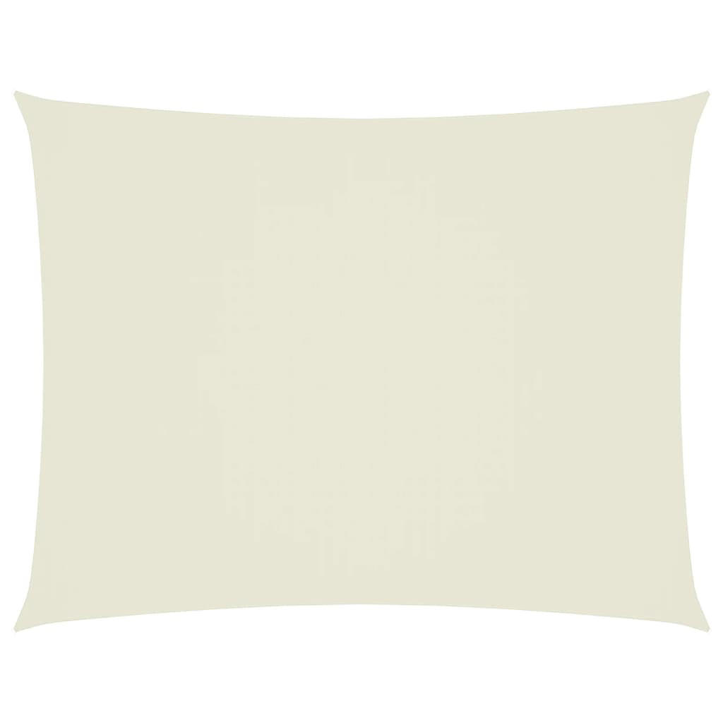 SONNENSEGEL Oxford-Gewebe Rechteckig 5/6 M Creme - Creme, Textil (500/600cm) - vidaXL