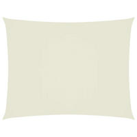SONNENSEGEL Oxford-Gewebe Rechteckig 5/6 M Creme - Creme, Textil (500/600cm) - vidaXL