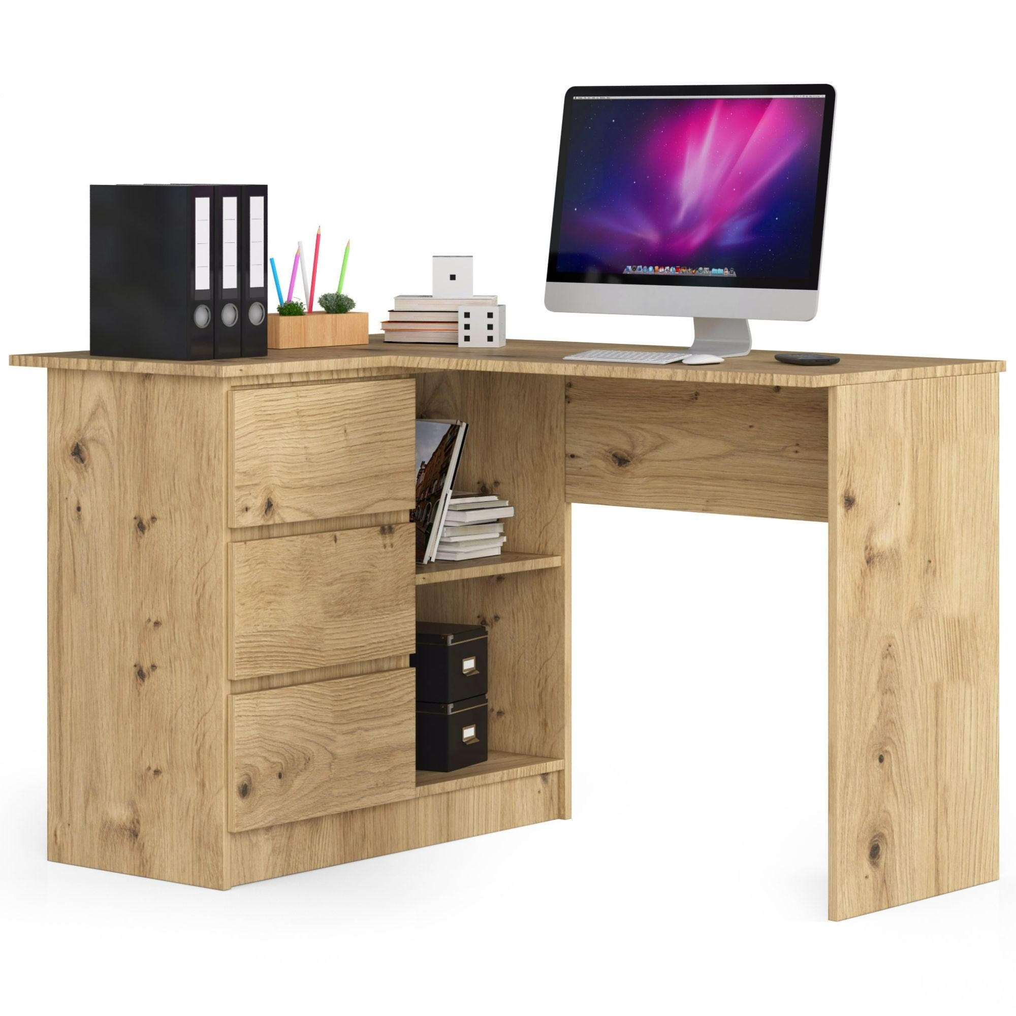 SCHREIBTISCH Eiche Artisan 77/124/85 - Eiche Artisan, Holzwerkstoff (85/124/77cm) - RAUMHIRSCH FURNITURE