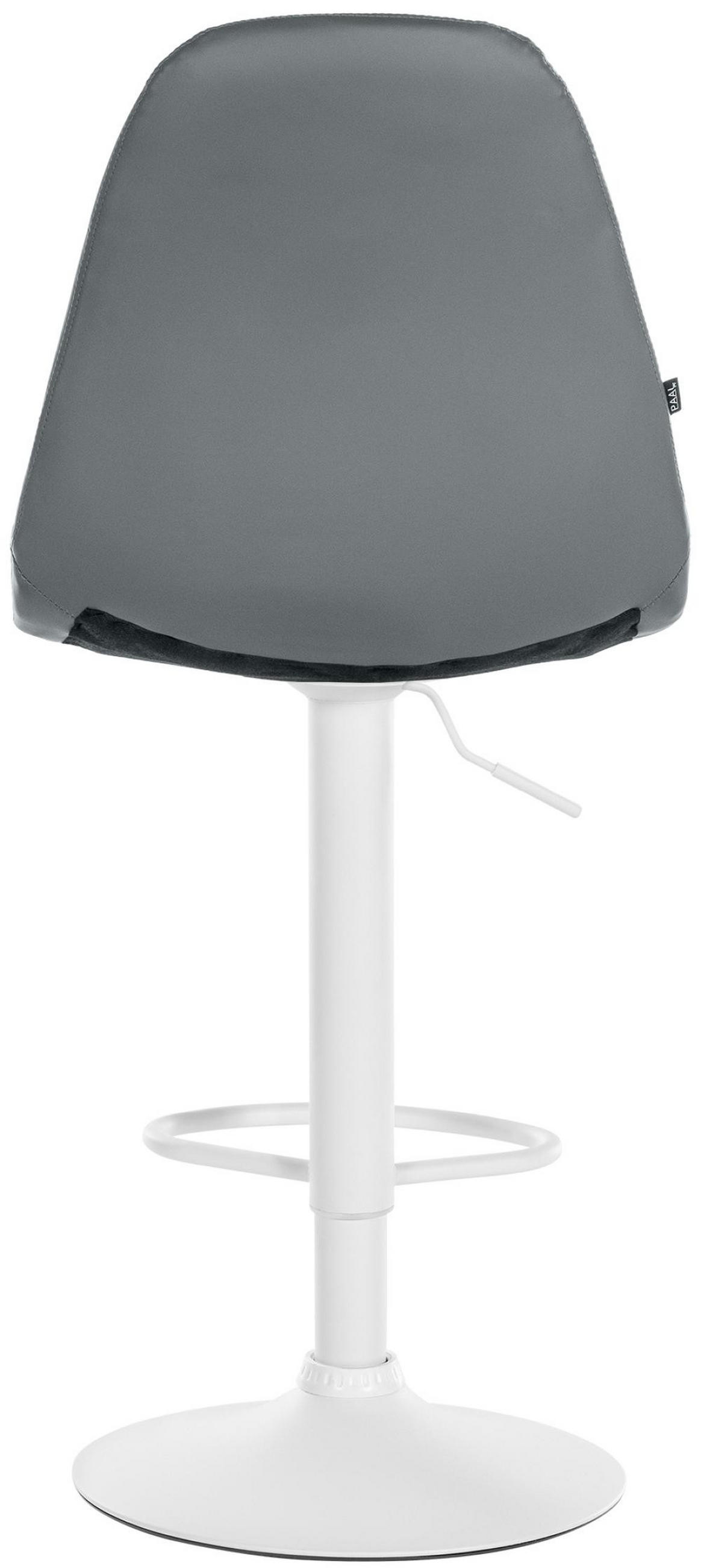 BARHOCKER Metall grau - Grau, Textil/Metall (47/58/56cm) - CLP