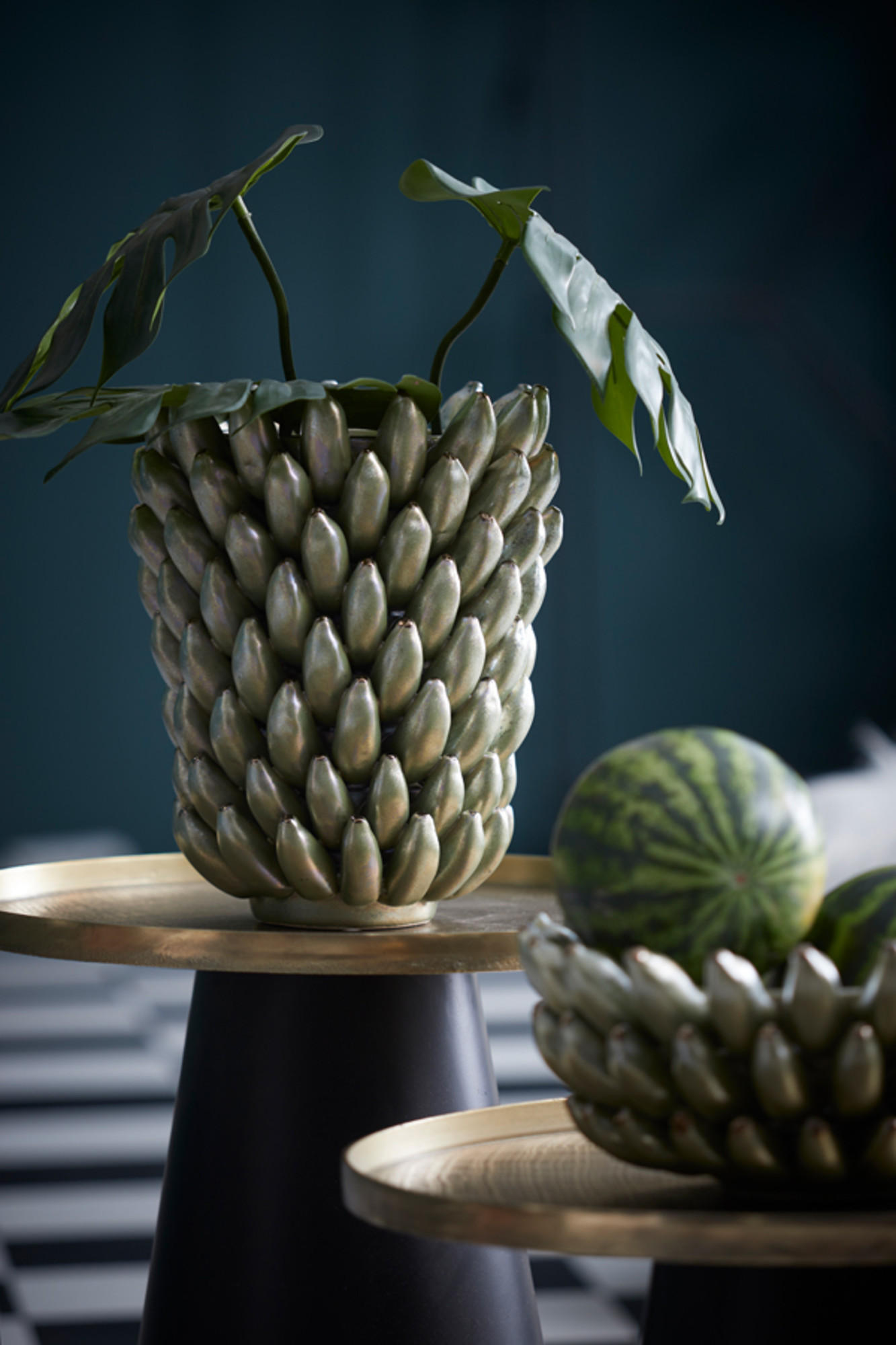 VASE Zita Grün Ø25,5/34 cm - Grün, Keramik (34cm) - Light & Living