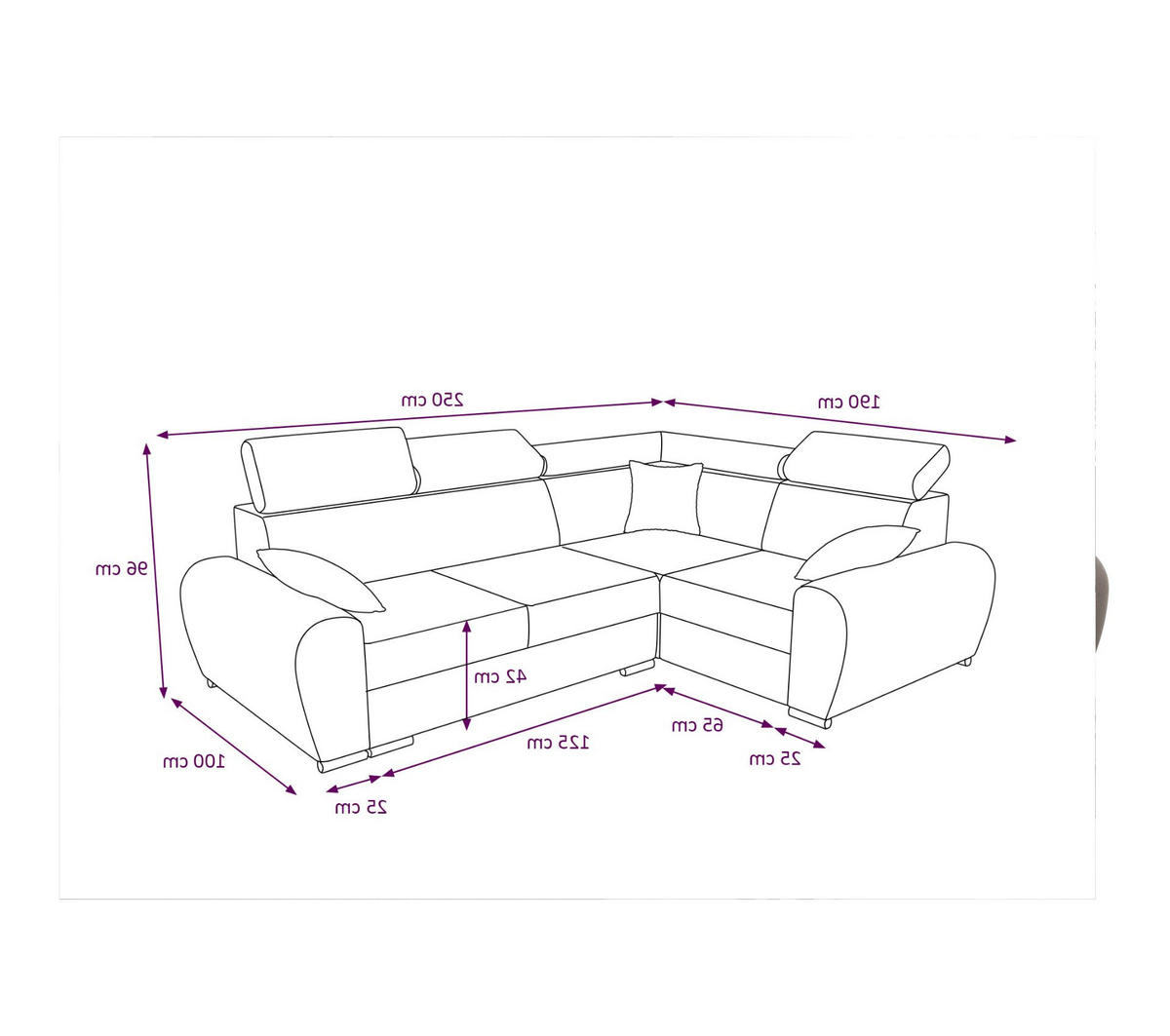 ECKSOFA APOLLO KN08, Eckcouch in L-Form mit Schlaffunktion, Farbe: Dunkelgrau, Velourstoff, Ottomane Rechts - Dunkelgrau, Textil (255/190cm) - O-Sofa