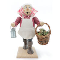 RAUCHFIGUR Wichtel Kräuterfrau 23 cm - Multicolor, Holz (11/22/0.1cm)