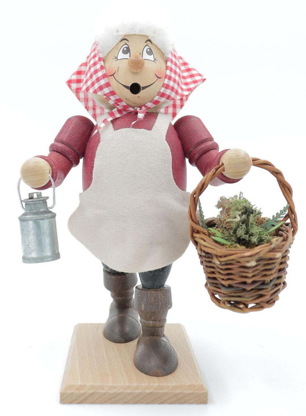 RAUCHFIGUR Wichtel Kräuterfrau 23 cm - Multicolor, Holz (11/22/0.1cm)