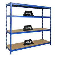 SCHWERLASTREGAL Goliath 180x200x60 cm Fachlast 350 kg 4 Ebenen Blau - Blau, Metall (200/180/60cm) - PROREGAL