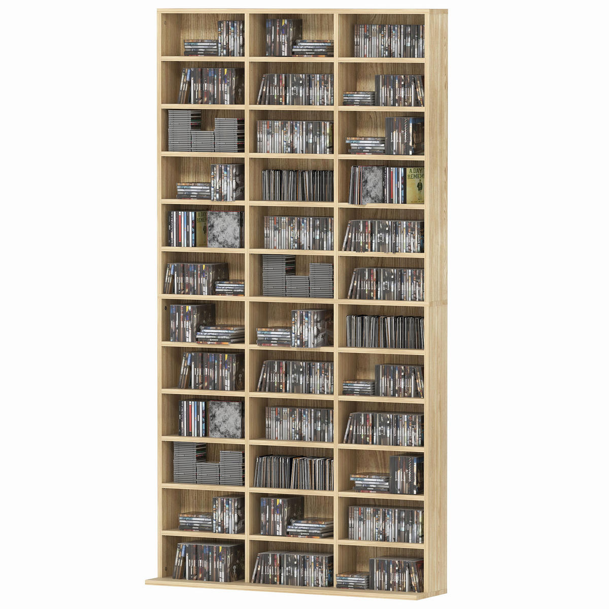 CD-REGAL DE-14473 36 Fächer, verstellbare Böden Eiche - Eichefarben, Holzwerkstoff (23.5/195/102cm) - ComfortXL