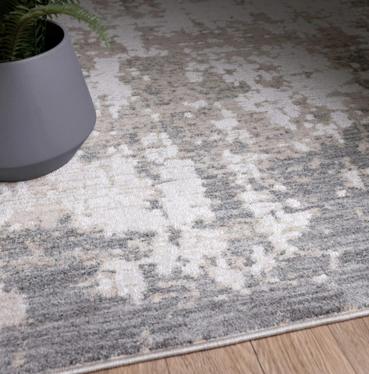 TEPPICH modern Flachgewebe FLOW Grau 200 x 300 cm - Grau, Textil (200/300cm) - Novatrend