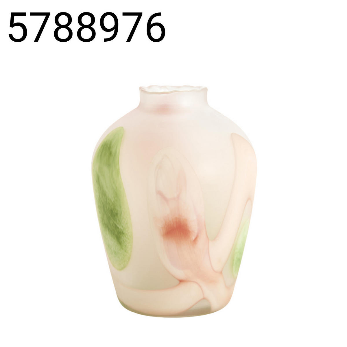 VASE Barcos - Orange - 24.5/24.5/33 cm - Orange, Glas (33cm) - Light & Living