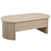 COUCHTISCH, helles Holzeffekt - Braun, Holz (120/60/41cm) - Oviala