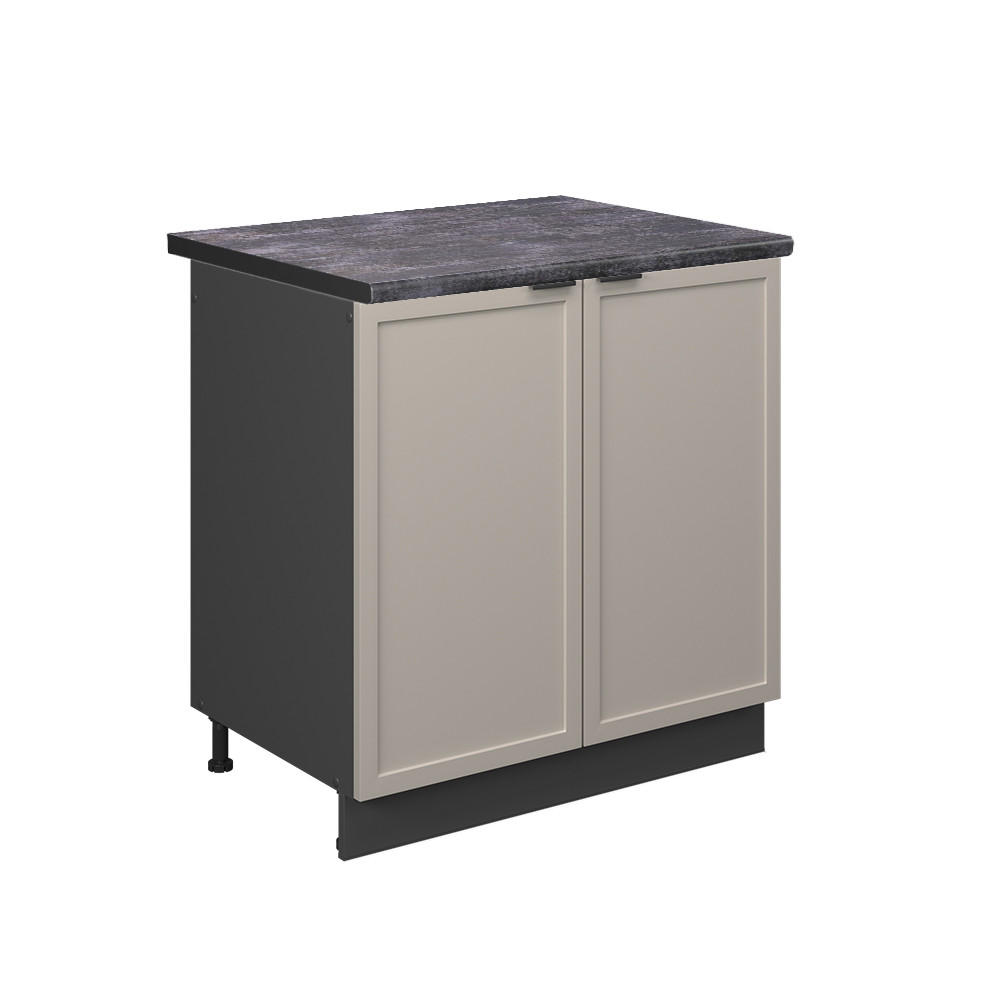 DISKBÄNKSSKÅP Fame-Line Gråbeige 80 cm , AP Antracit Grå, Antracit 82/80/60 cm